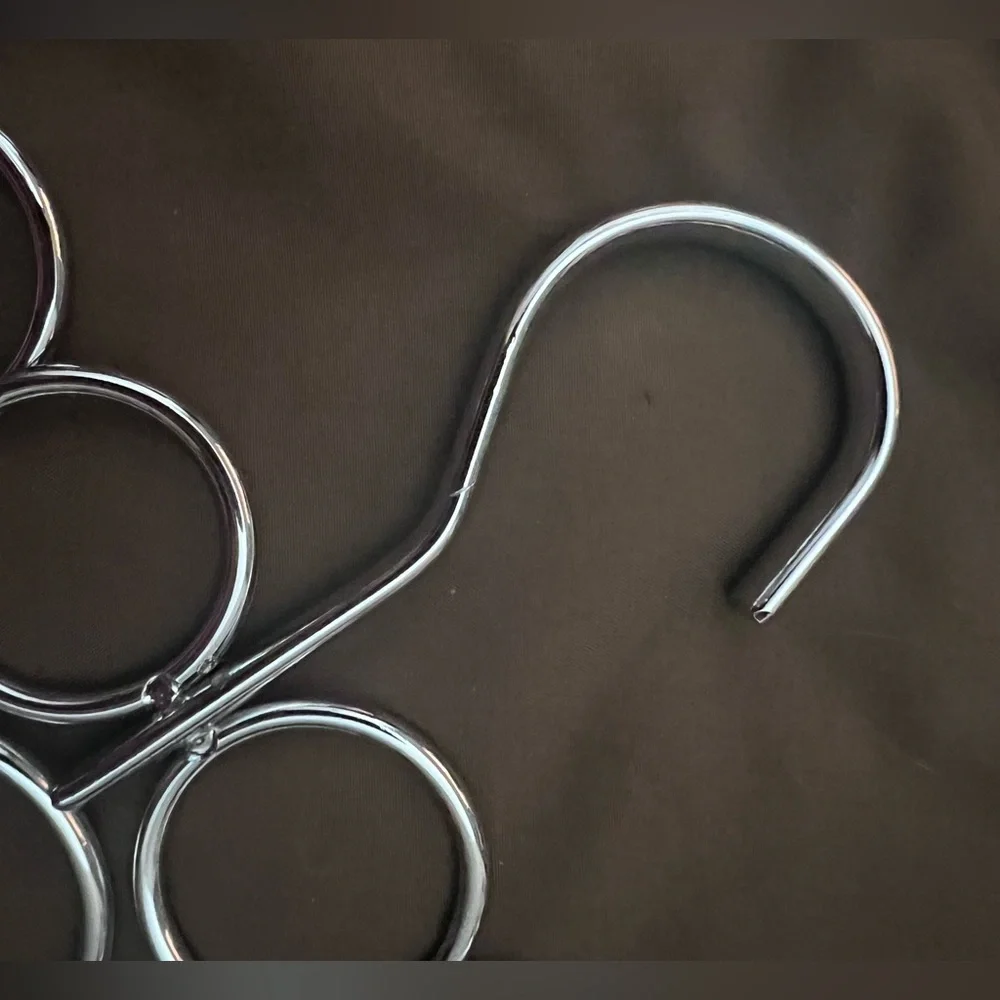 Scarf Belt Hanger Closet Organizer Silver Metal NEW